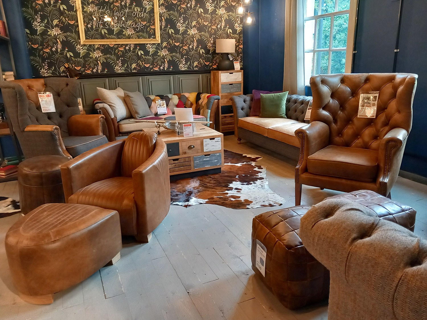 As you walk around you will find many rooms of sofa displays with brands such as Parker Knoll, G Plan and Tetrad on display. Amongst these displays are all sorts of occasional pieces, which really help to finish a room.
