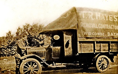 After the war, the furniture shop grew from strength to strength and TR Hayes expanded into furniture removals. Their first motor vehicle was a  Model ‘T’ Ford van which cost £185, had a top speed of 15 miles an hour! 
