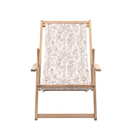 Clevedon Deckchair in Clay Flora Clevedon Deckchair in Clay Flora