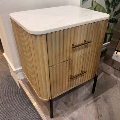 Showroom Clearance: Arundo 2 Drawer Bedside Chest Showroom Clearance: Arundo 2 Drawer Bedside Chest