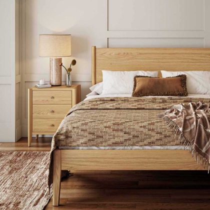 Paterson Natural 3 Drawer Bedside Chest Paterson Natural 3 Drawer Bedside Chest