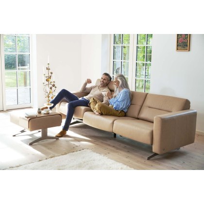 Stressless Stella 3 Seater Sofa with Upholstered Arm