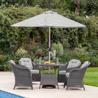 Villerio 2x3m Parasol in Grey Villerio 2x3m Parasol in Grey