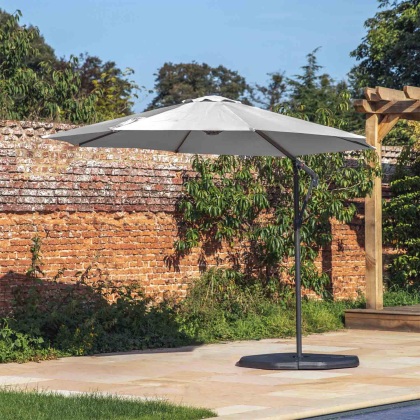 Villerio 3m Cantilever Parasol in Grey Villerio 3m Cantilever Parasol in Grey