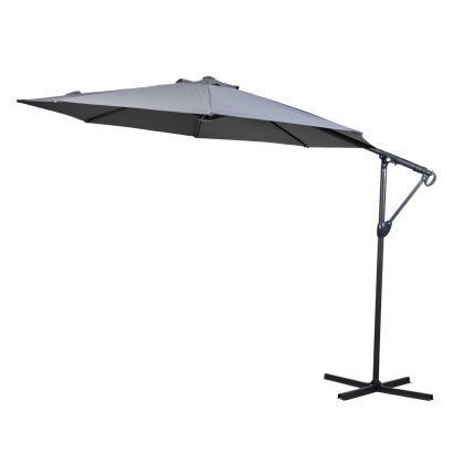 Villerio 3m Cantilever Parasol in Grey Villerio 3m Cantilever Parasol in Grey