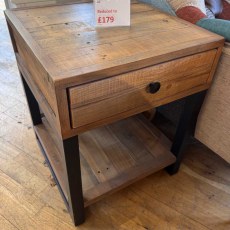 Showroom Clearance: Lyndon 1 Drawer Lamp Table Showroom Clearance: Lyndon 1 Drawer Lamp Table