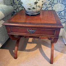 Showroom Clearance: Iain James AMC169 Scissor Leg End Table with Drawer Showroom Clearance: Iain James AMC169 Scissor Leg End Table with Drawer