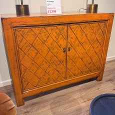 Showroom Clearance: 2Y82 Orient 2 Door Cabinet in Orange Showroom Clearance: 2Y82 Orient 2 Door Cabinet in Orange
