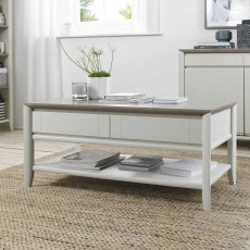 Ibsen Grey Coffee Table With Drawers Ibsen Grey Coffee Table With Drawers