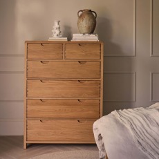 Ercol Bosco 6 Drawer Tall Wide Chest