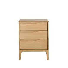 Ercol Rimini 3 Drawer Bedside Cabinet