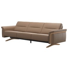 Stressless Stella 3 Seater Sofa with Wood Arms Stressless Stella 3 Seater Sofa with Wood Arms