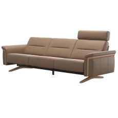 Stressless Stella 3 Seater Sofa with Wood Arms Stressless Stella 3 Seater Sofa with Wood Arms