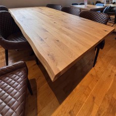 Showroom Clearance: Modena Oak 200cm Dining Table & 6x Otto Dining Chairs