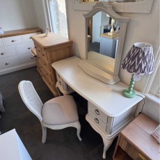 Showroom Clearance: Avignon Grey Dressing Table, Mirror & Bedroom Chair Showroom Clearance: Avignon Grey Dressing Table, Mirror & Bedroom Chair