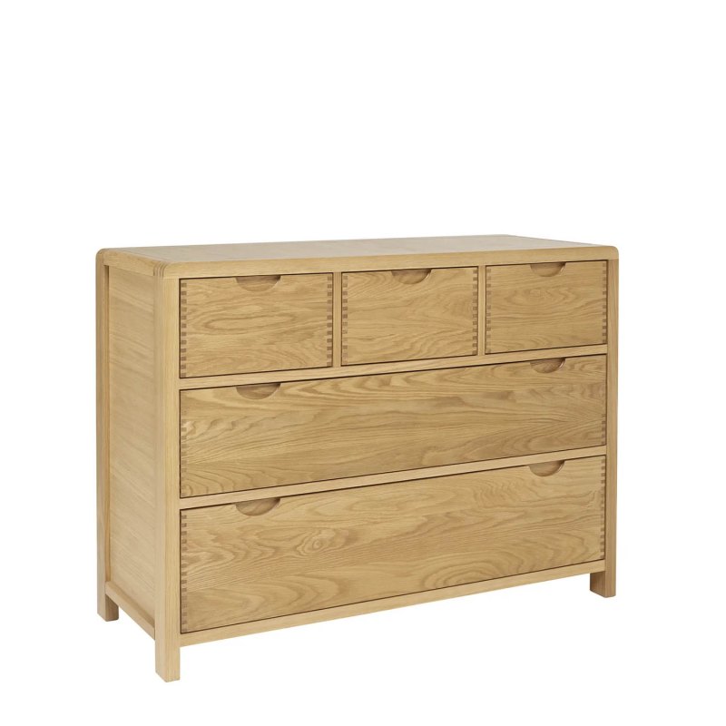 Ercol Bosco 5 Drawer Wide Chest Ercol Bosco 5 Drawer Wide Chest