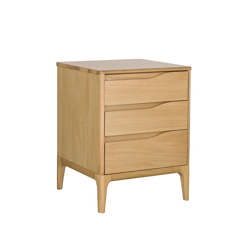 Ercol Rimini 3 Drawer Bedside Cabinet Ercol Rimini 3 Drawer Bedside Cabinet