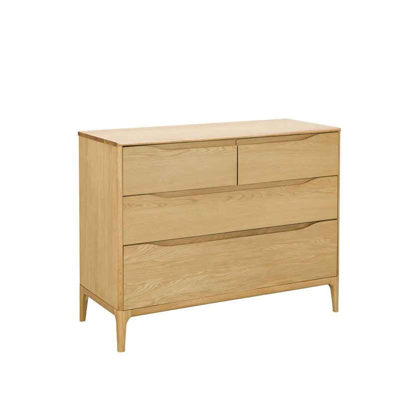 Ercol Rimini 4 Drawer Low Wide Chest Ercol Rimini 4 Drawer Low Wide Chest