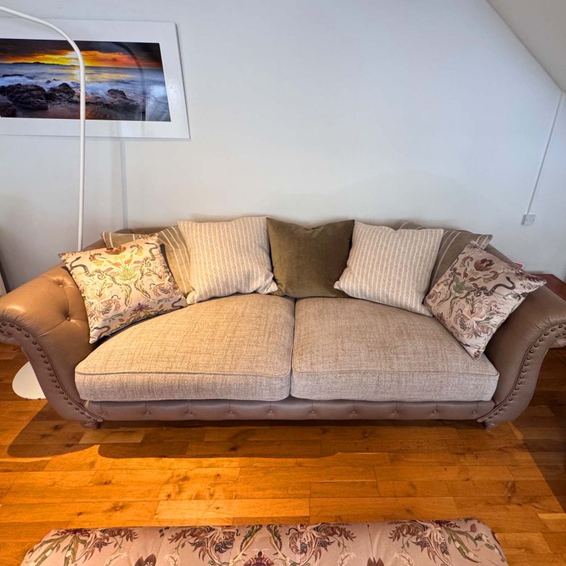 Showroom Clearance: Arcadia 3 Seater Pillow Back Sofa Showroom Clearance: Arcadia 3 Seater Pillow Back Sofa