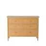 Ercol Teramo 5 Drawer Wide Chest Ercol Teramo 5 Drawer Wide Chest