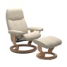 Stressless Consul Chair & Stool with Classic Base QUICKSHIP Stressless Consul Chair & Stool with Classic Base QUICKSHIP