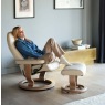 Stressless Consul Chair & Stool with Classic Base QUICKSHIP Stressless Consul Chair & Stool with Classic Base QUICKSHIP