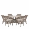 Mapperton 6 Seater Round Dining Set Mapperton 6 Seater Round Dining Set