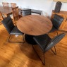 Showroom Clearance: Zap 120cm Soild Oak Dining Table & 4x Callum Dining Chairs Showroom Clearance: Zap 120cm Soild Oak Dining Table & 4x Callum Dining Chairs