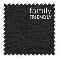 BLA372 Black Sand Family Friendly Velvet Chenille